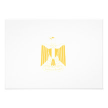 Egypt Crest Flag Personalized Invitation