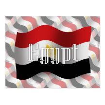 Egypt Waving Flag Post Card