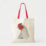 Egyptian Fayoumi:  Silver Hen Canvas Bags