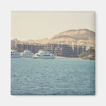 Egyptian seascape fridge magnets