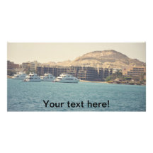 Egyptian seascape personalised photo card
