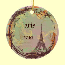 Eiffel Tower Christmas Tree Ornament ornaments
