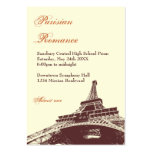 Eiffel Tower ecru prom bid custom admission ticket Business Card Template