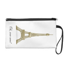 Eiffel Tower: Oh Wee Wee! Cute Bag Wristlet Purses