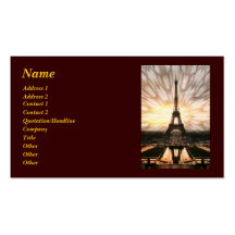 Eiffel Tower, template Business Cards