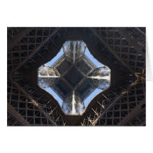 Eiffel Tower Under greeting card