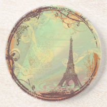 Eiffel Tower Vintage Style Coaster coasters
