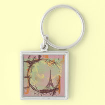 Eiffel Tower Vintage Style keychains