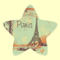 Eiffel Tower Vintage Style Stickers Tags stickers