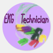 EKG Technician Gifts Sticker