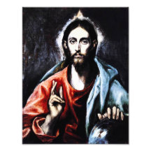 El Greco Christ Blessing Photo Print