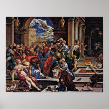 El Greco - Expulsion of the merchant Posters