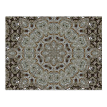 Elaborate Steampunk Mandala Post Cards
