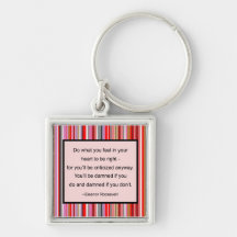 Eleanor Roosevelt Quote Keychain