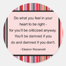 Eleanor Roosevelt Quote Stickers