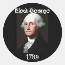 Elect George - 1789 Round Sticker