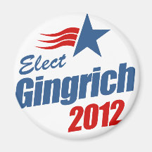 Elect Gingrich 2012 Refrigerator Magnet