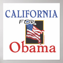 Election California for Obama Poster