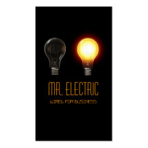 Electric, Electrician, Electricity Business Card