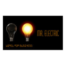 Electric, Electrician, Electricity Business Card