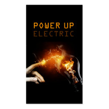 Electric, Electrician, Electricity Business Card