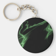 ELECTRIC LIGHTNING BLACK GREEN KEY CHAIN