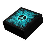 Electric Peace Sign Keepsake Jewellery Gift Box