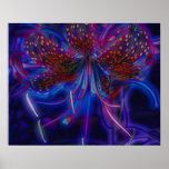 Electric Tiger Lily Poster