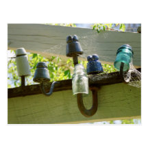 Electrical Insulator Array Postcard