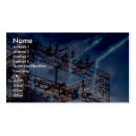 Electrical power substation business cards