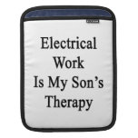 Electrical Work Is My Son's Therapy iPad Sleeve