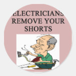 ELECTRICIAN ROUND STICKERS