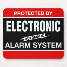 Electronic Alarm System Mouse Mat