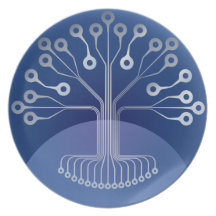 Electronic tree party plate