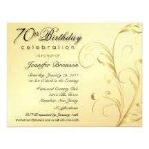 Surprise Birthday Party Invitation Wording on Elegant 70th Birthday Surprise Party Invitations