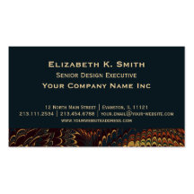 Elegant Antique Teal Marbled Corporate Business Card