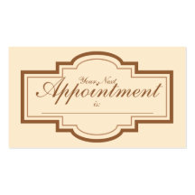 Elegant Appointment Business Card