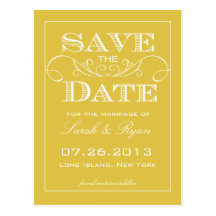 Elegant Bamboo Save the Date Announcement Post Card
