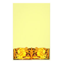 ELEGANT BEAUTY golden yellow Customised Stationery
