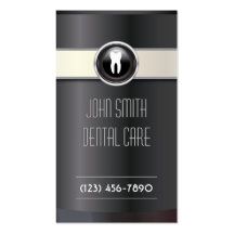Elegant Black Dental Care Business Card
