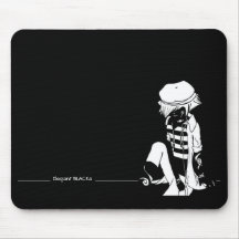 Elegant BLACKs reverted Mouse Mat