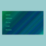 Elegant Blue and Green Pattern Business Card business cards