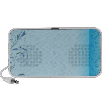 Elegant bluish swirls speaker