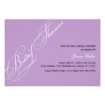 Elegant Bridal Shower Violet Invitation invitations
