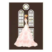 Elegant Bride Bridal Shower Invitation