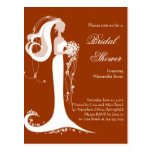 Elegant Bride Bridal Shower Party Invitation 5 Postcards