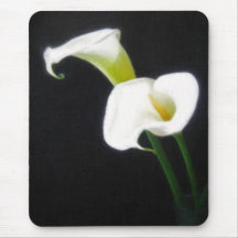 Elegant Calla Lily Flowers 1 Painterly Mousemat