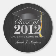 Elegant Class of 2012 Stickers