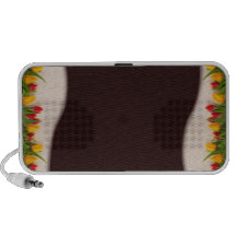 Elegant colourful rose flowers mini speakers