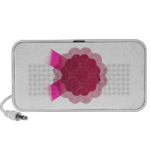 Elegant creative pink ribbon speaker